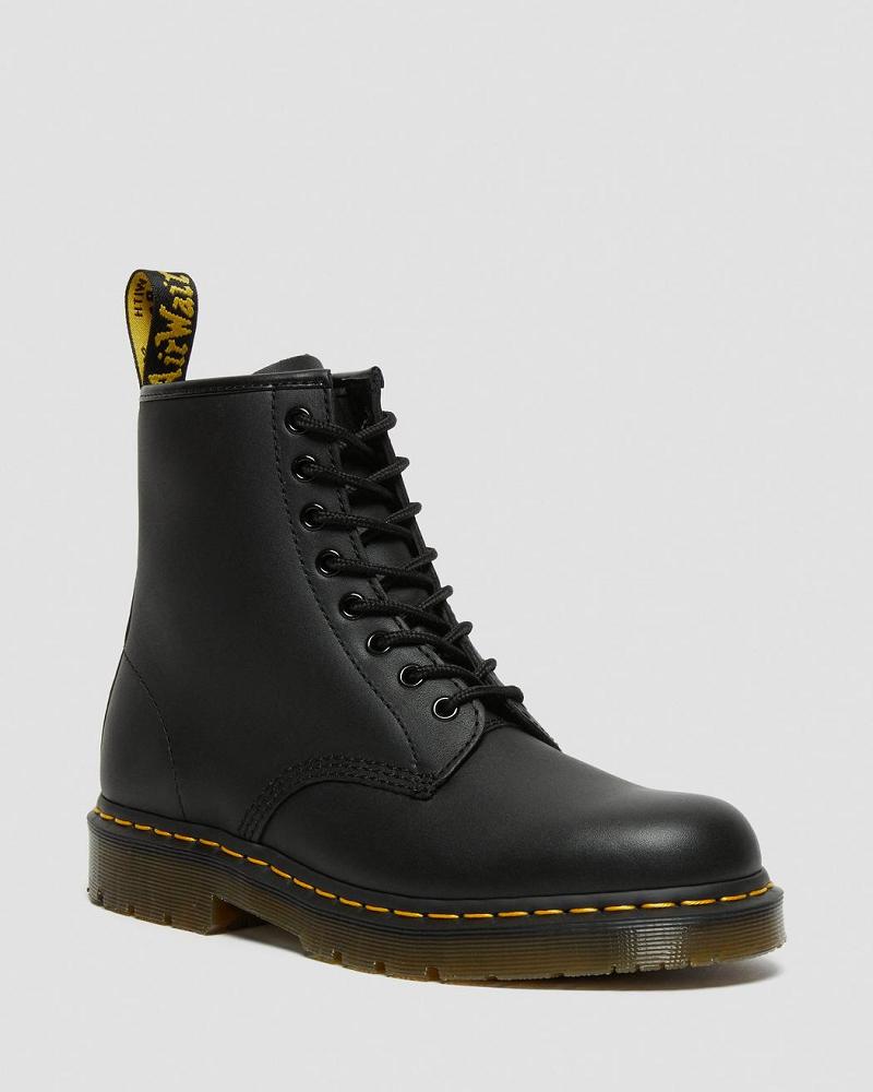 Dr Martens 1460 Slip Resistant Leren Veterlaarzen Heren Zwart | NL 279ZUT